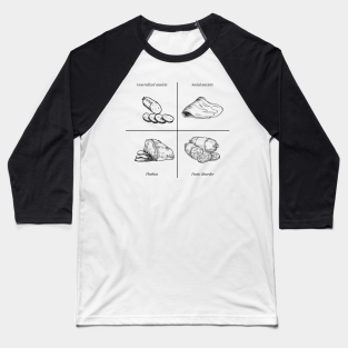 Podcast Baseball T-Shirt - A charcuterie platter of anxiety disorders by maintenancephase